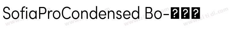 SofiaProCondensed Bo字体转换 SofiaProCondensed Bo字体转换